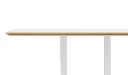 'Balence' Cafeteria Table In Warm White & White Base