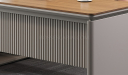 'Swan' 6 Feet Office Desk In Golden Sandalwood