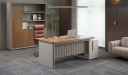 'Swan' 6 Feet Office Desk In Golden Sandalwood