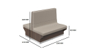 'Balence' Booth Seating for Cafeterias & Restaurants