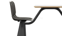 'Balence' Black Cafeteria Chair & Table Set
