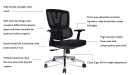 'Clove' Medium Back Office Chair In Black Frame
