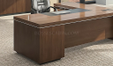 'Lexon' L Shape Office Table In Walnut Veneer