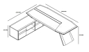'Aulenti Neo' 9 Ft Director's Table In Open Pore Walnut Veneer