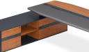 'Aulenti Neo' 9 Ft Director's Table In Open Pore Walnut Veneer