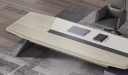 'Aulenti Neo' 9 Ft Director's Table In Open Pore White Oak