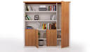 'Swan' 6.5 Feet Width Office Cabinet & Book Case