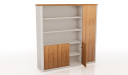 'Swan' 6.5 Feet Width Office Cabinet & Book Case