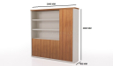 'Swan' 6.5 Feet Width Office Cabinet & Book Case