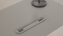 'Lucira' 8.5 Ft. Office Desk In White Oak & Seagull Gray