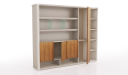 'Swan' 8 Feet Width Office Cabinet & Book Case