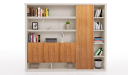 'Swan' 8 Feet Width Office Cabinet & Book Case