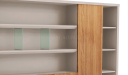 'Swan' 8 Feet Width Office Cabinet & Book Case