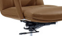'Sigma' High Back Office Chair In Brown PU Leather