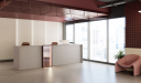 'Orion' 8 Feet Reception Desk In Seagull Gray
