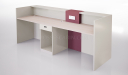 'Orion' 8 Feet Reception Desk In Seagull Gray
