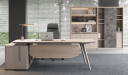 'Orion' 8 Feet Width Office Cabinet In Pearwood Finish