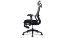 'Orsin' High Back Office Chair With Footrest In Black Frame