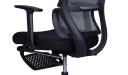 'Orsin' High Back Office Chair With Footrest In Black Frame