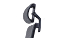 'Orsin' High Back Office Chair With Footrest In Black Frame