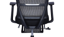 'Orsin' High Back Office Chair With Footrest In Black Frame