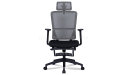 'Orsin' High Back Office Chair With Footrest In Black Frame