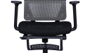 'Orsin' High Back Office Chair With Footrest In Black Frame