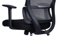 'Orsin' Mid Back Office Chair In Black Frame & Gray Mesh