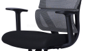 'Orsin' Mid Back Office Chair In Black Frame & Gray Mesh