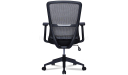 'Orsin' Mid Back Office Chair In Black Frame & Gray Mesh