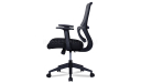 'Orsin' Mid Back Office Chair In Black Frame & Gray Mesh