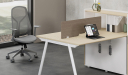 'Mist' Medium Back Office Chair In Glacier Gray Frame