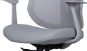 'Mist' Medium Back Office Chair In Glacier Gray Frame