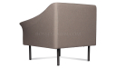 'Fleur-M' One Seater Sofa With Curved Armrests
