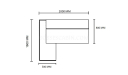 'Nexa' 6.5 Feet Office Desk In Pari Walnut
