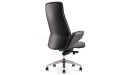 'Calm-A' High Back Office Chair In Black Leather