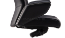'Calm-A' High Back Office Chair In Black Leather