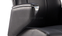 'Calm-A' High Back Office Chair In Black Leather