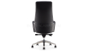 'Calm-A' High Back Office Chair In Black Leather