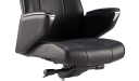 'Calm-A' High Back Office Chair In Black Leather