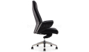 'Calm-A' High Back Office Chair In Black Leather