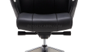 'Calm-A' High Back Office Chair In Black Leather