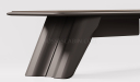 'Prima' 9 Ft. Desk With Slanted Leg In Nackle Walnut & X-Gray Finish