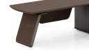 'Prima' 7 Ft. Desk With Slanted Leg In Nackle Walnut & X-Gray Finish