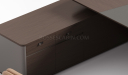 'Prima' 8 Feet Office Desk In Nackle Walnut & X-Gray Finish