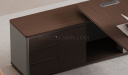 'Prima' 6 Feet Office Desk In Nackle Walnut & X-Gray Finish