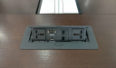 conference table wire box with power, internet, VGA and telephone ports