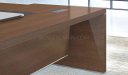 9 feet office table in walnut veneer finish