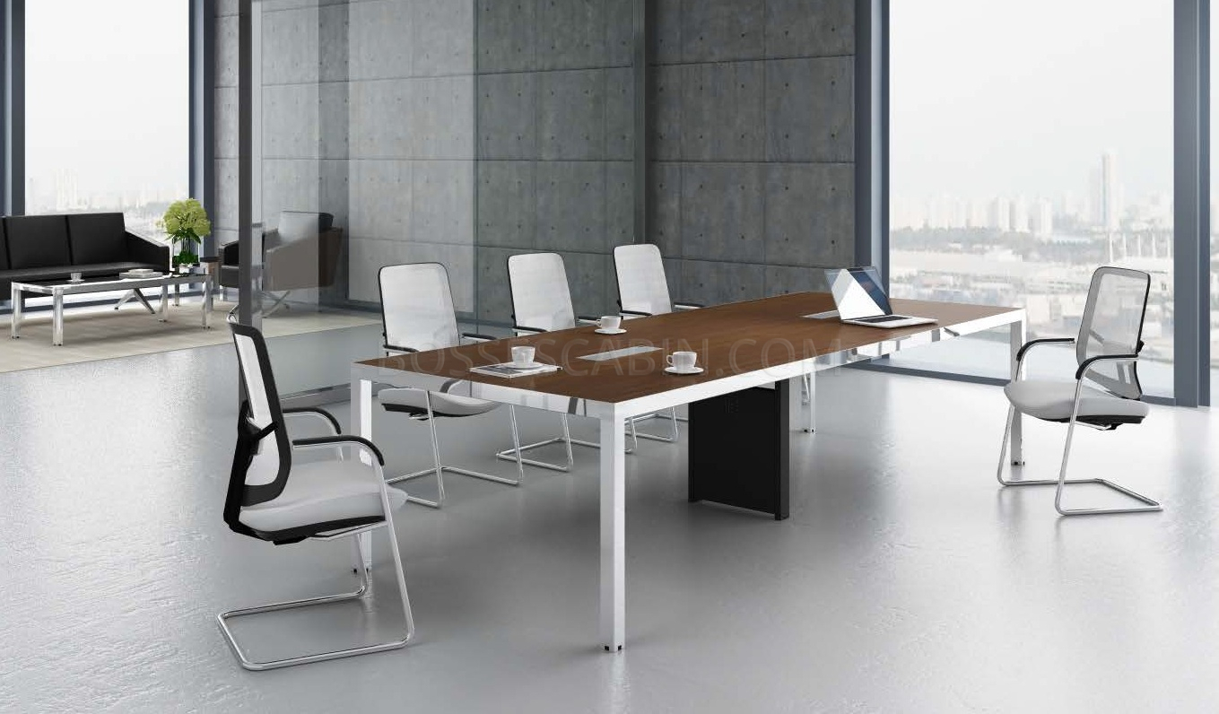 Meeting Table With Steel Legs Modern Conference Tables Boss sCabin