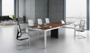 10 seater meeting table with steel legs
